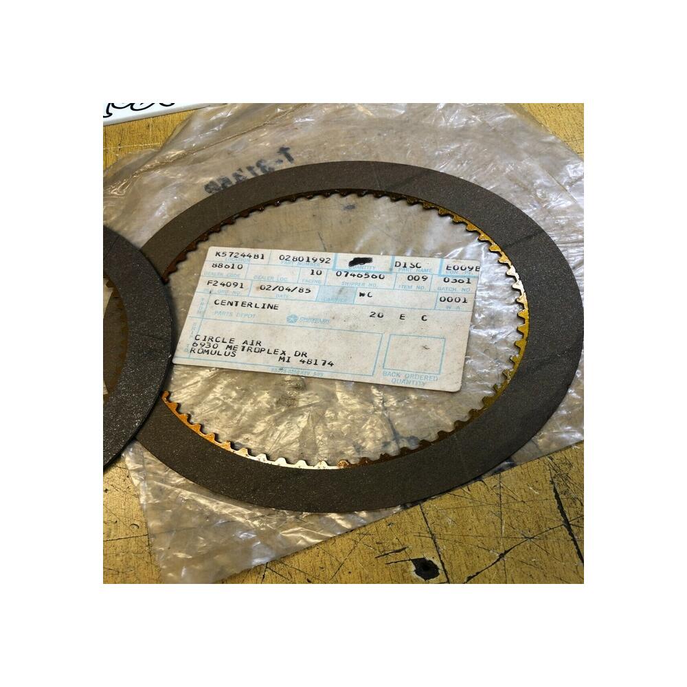 2 x disque embrayage mopar chrysler dodge jeep 02801992