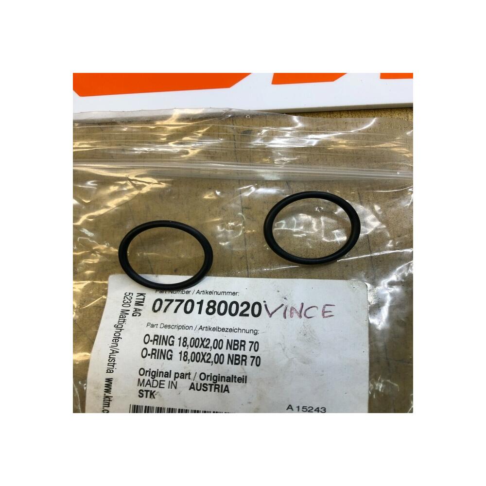 2 x joint torique 18x2 nbr 70 ktm 0770180020 105 1050 1090 1190 rc8 125 200 790