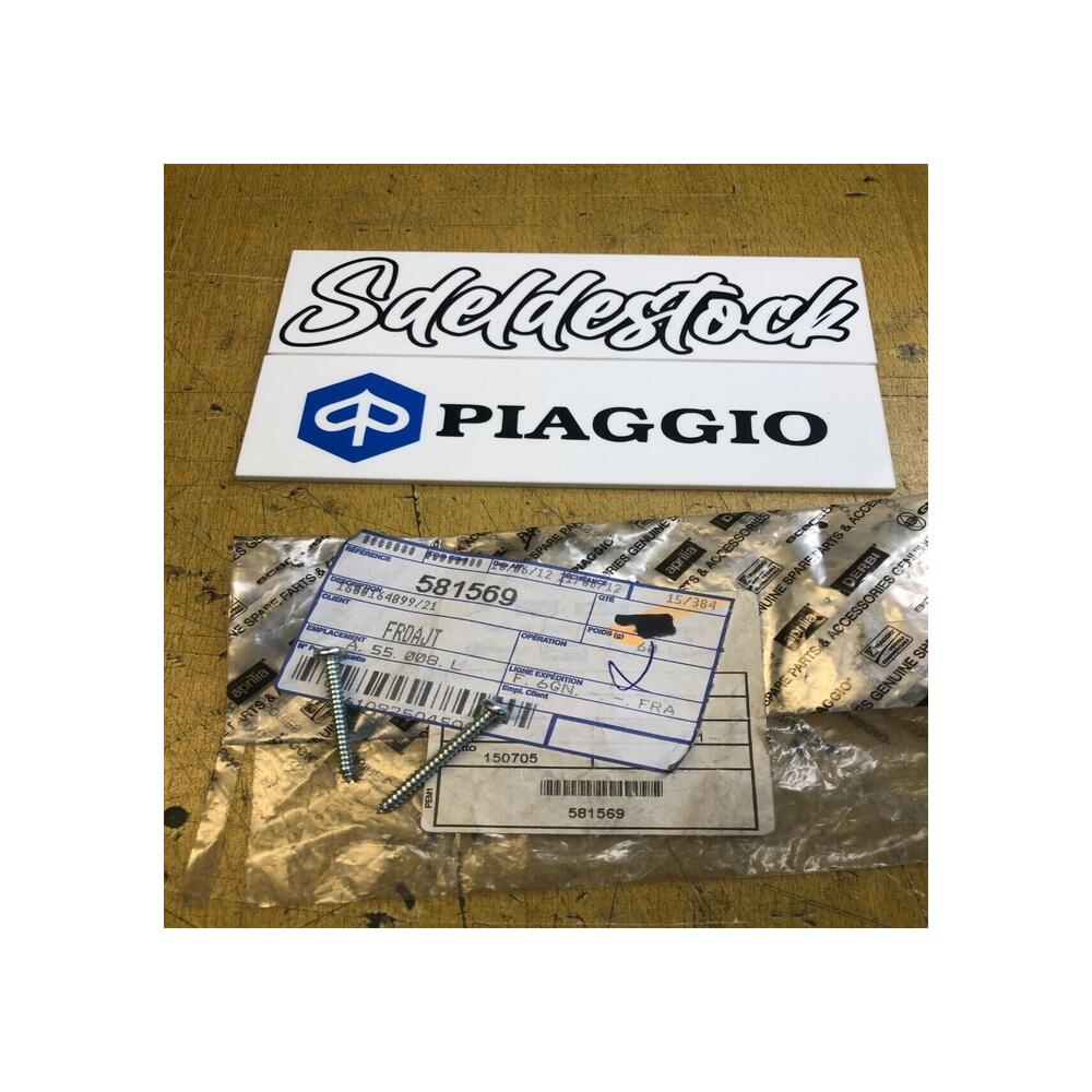 2 x vis cabochon clignotant piaggio 581569 zip 50 125 100