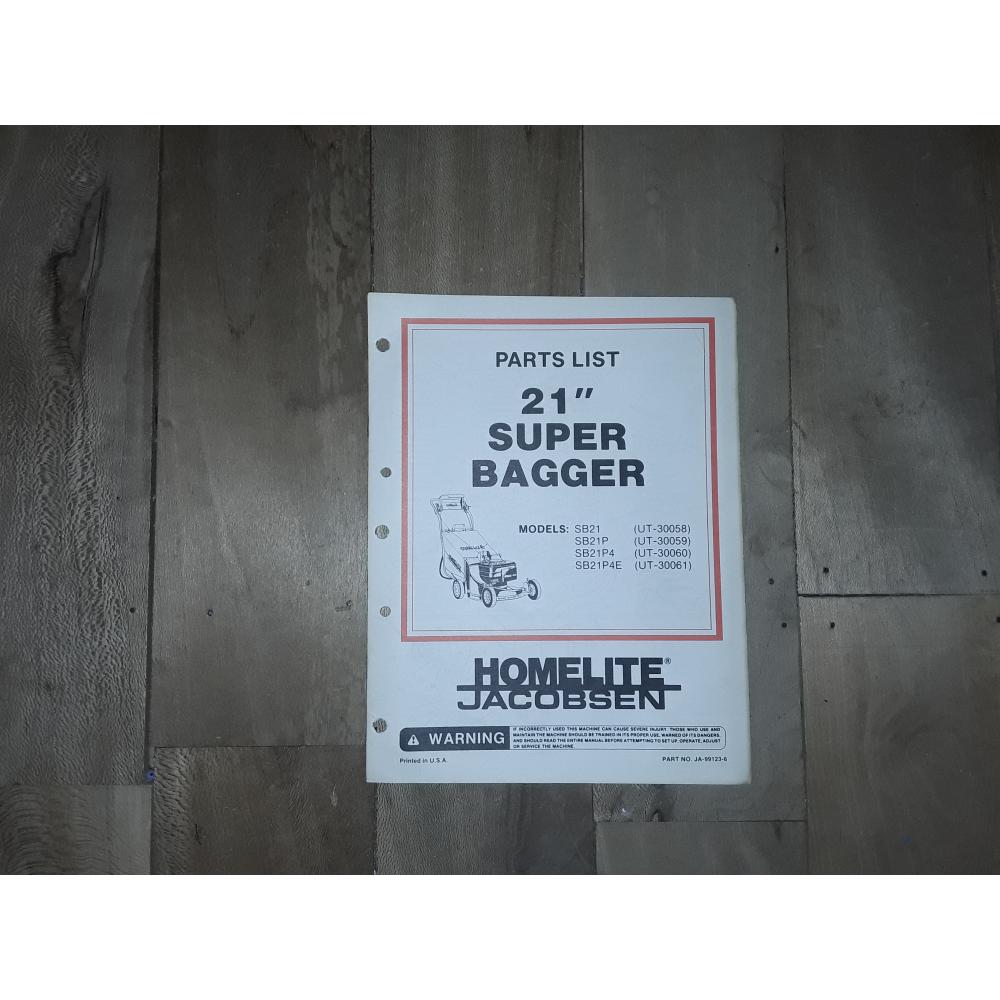 manuel atelier tondeuse Homelite  21''superbagger