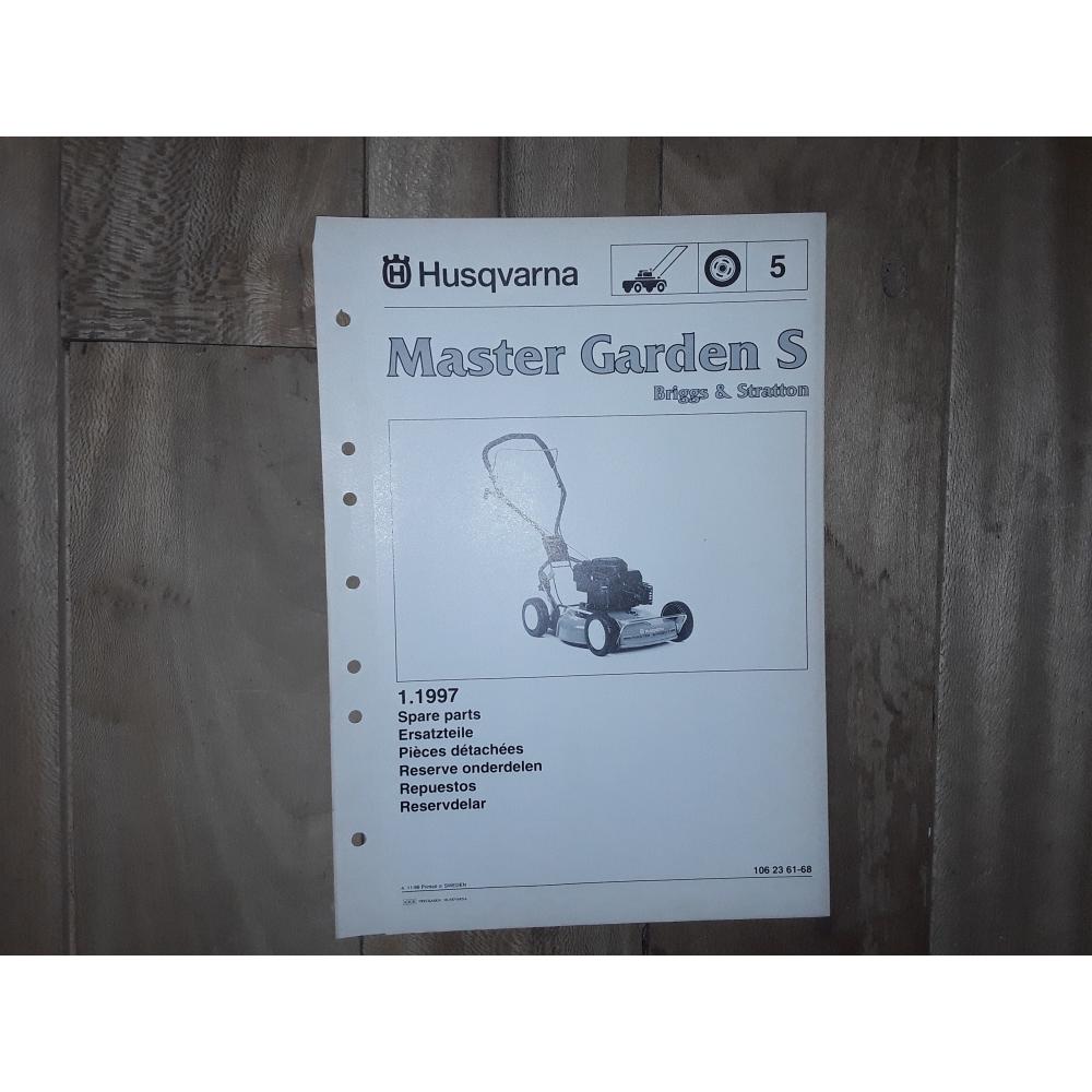 manuel atelier tondeuse Husqvarna Master Garden S