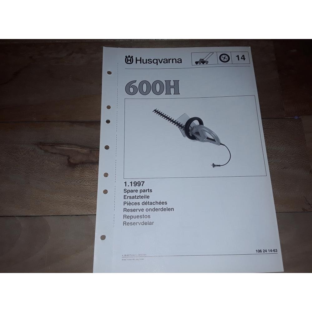 manuel atelier taille hais Husqvarna 600H