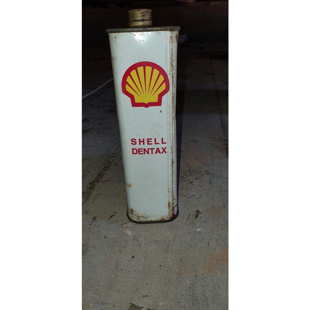 Ancien bidon d'huile SHELL DENTAX Collection 