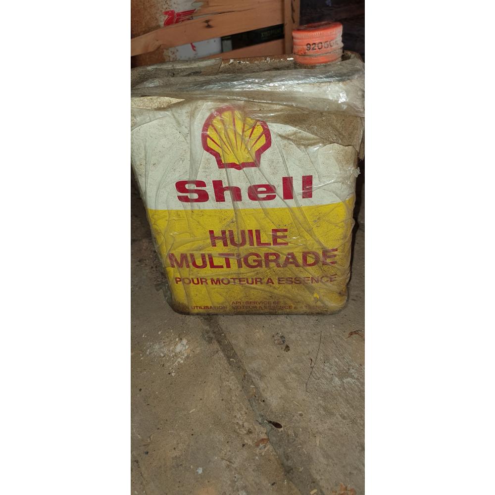 Ancien bidon d'huile SHELL MULTIGRADE Collection