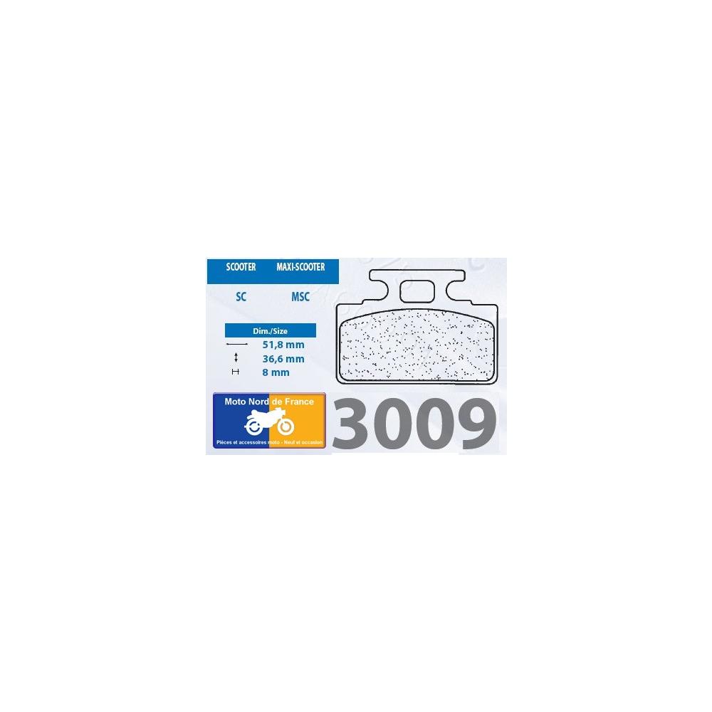 Plaquettes de frein Carbone Lorraine type 3009 MSC
