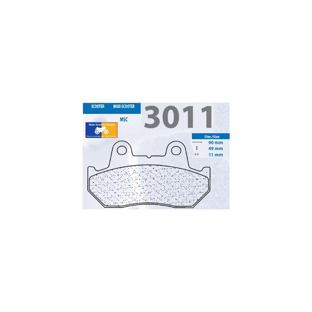 Plaquettes de frein Carbone Lorraine type 3011 MSC