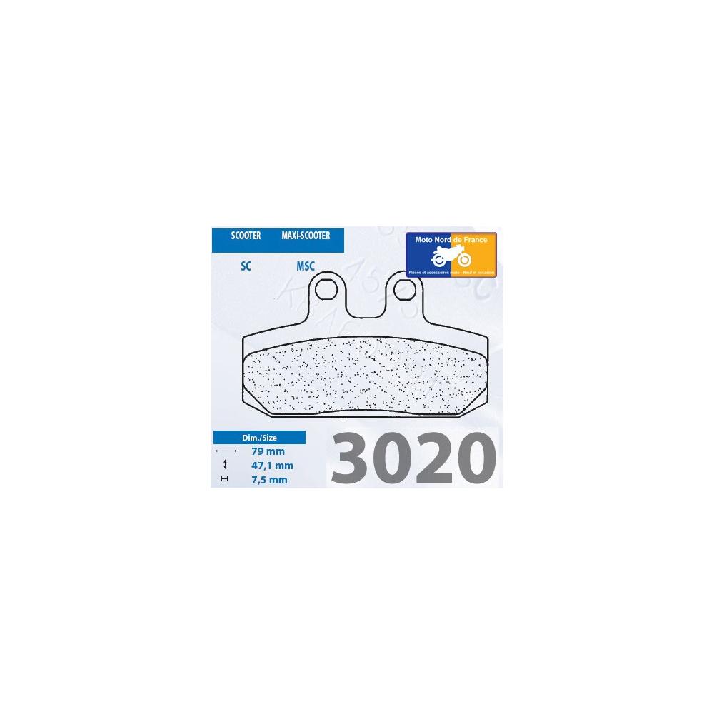 Plaquettes de frein Carbone Lorraine type 3020 SC