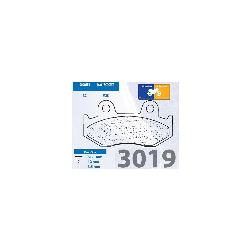 Plaquettes de frein Carbone Lorraine type 3019 SC