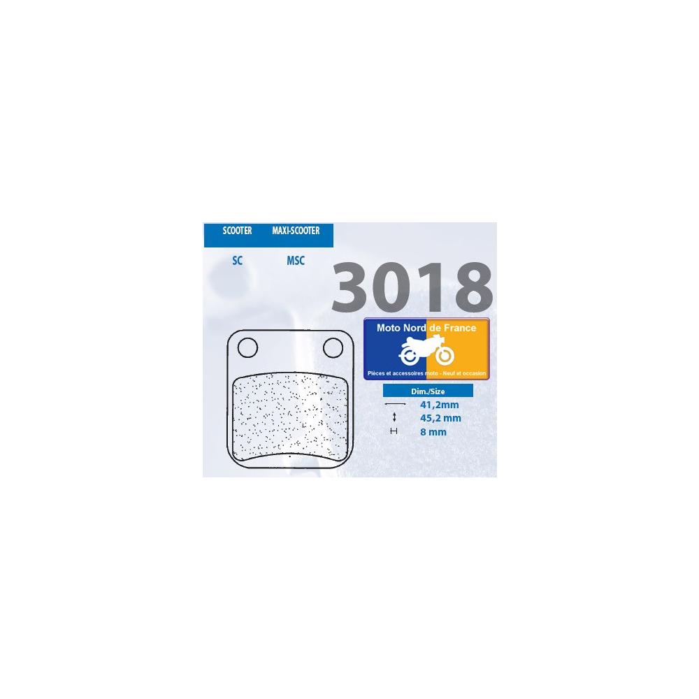 Plaquettes de frein Carbone Lorraine type 3018 MSC