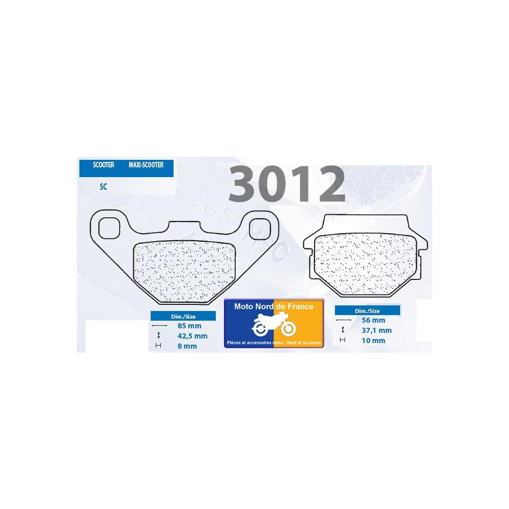 Plaquettes de frein Carbone Lorraine type 3012 SC