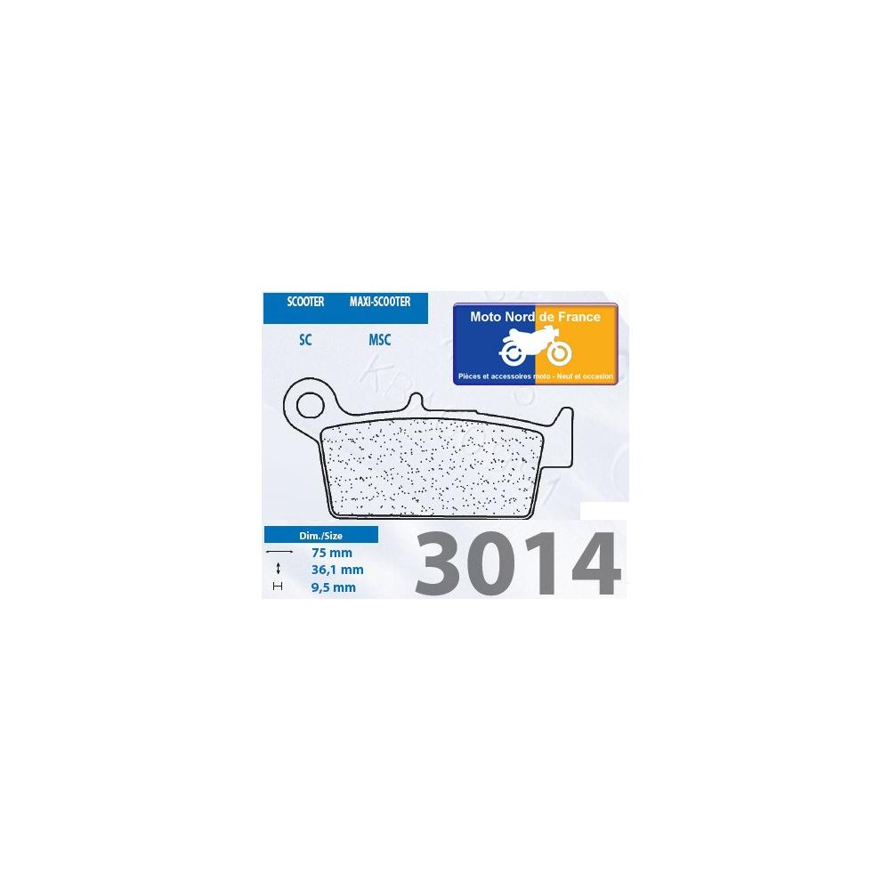 Plaquettes de frein Carbone Lorraine type 3014 SC