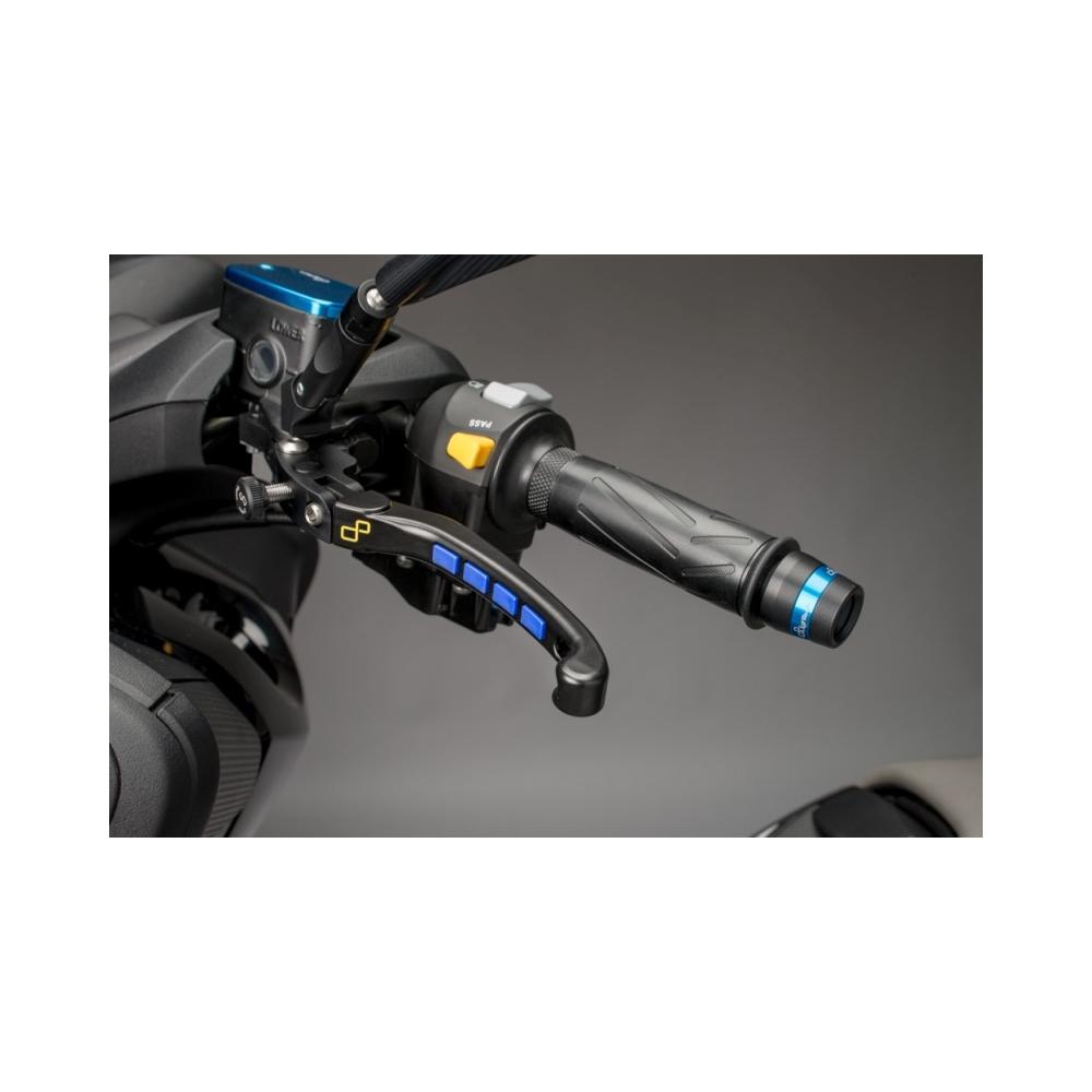 Embouts de guidon LighTech noir-rouge Yamaha YZF-R1 1998-2019