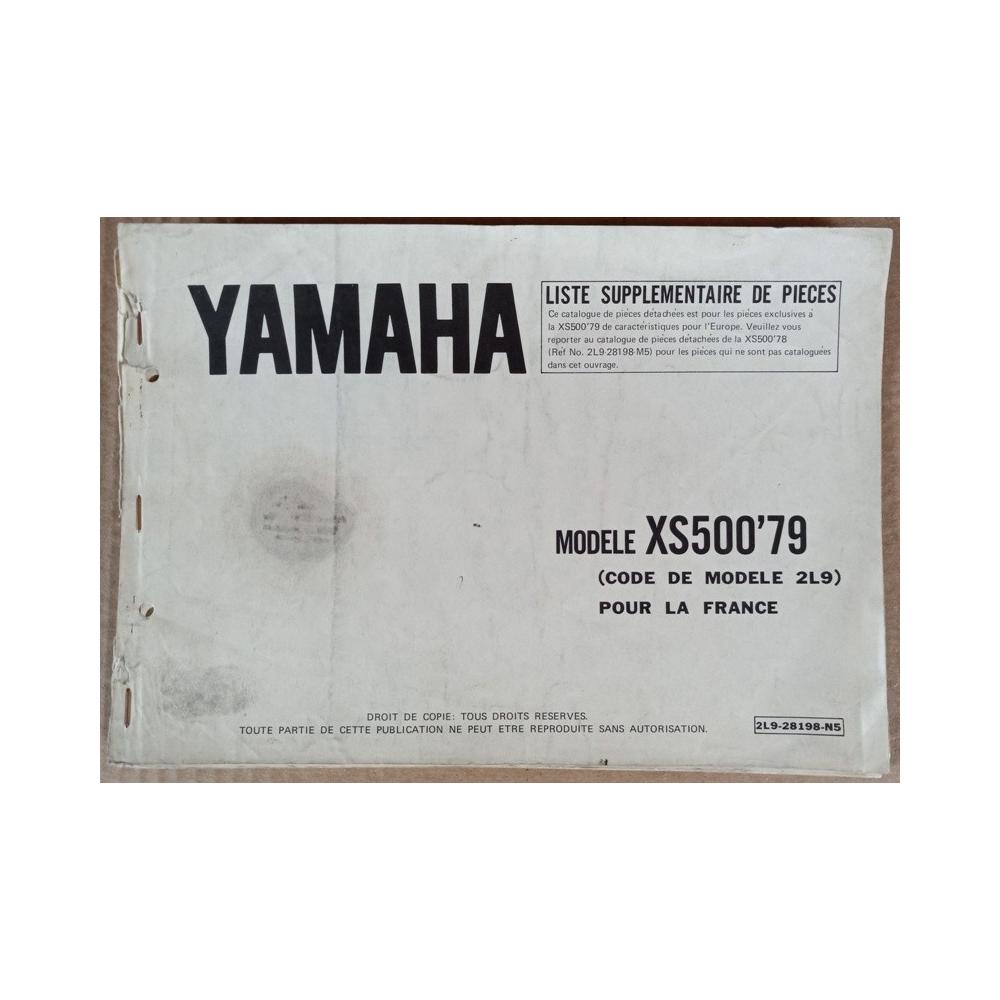 Complement parts list Yamaha 500 XS 1979 - ref.00078