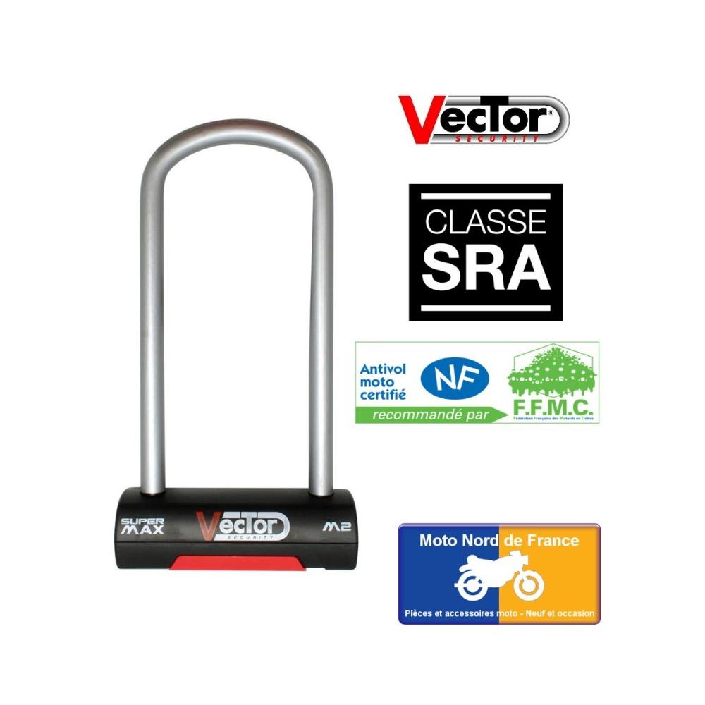 Antivol U VECTOR Super Max M2 - SRA - 105x250 mm intérieur