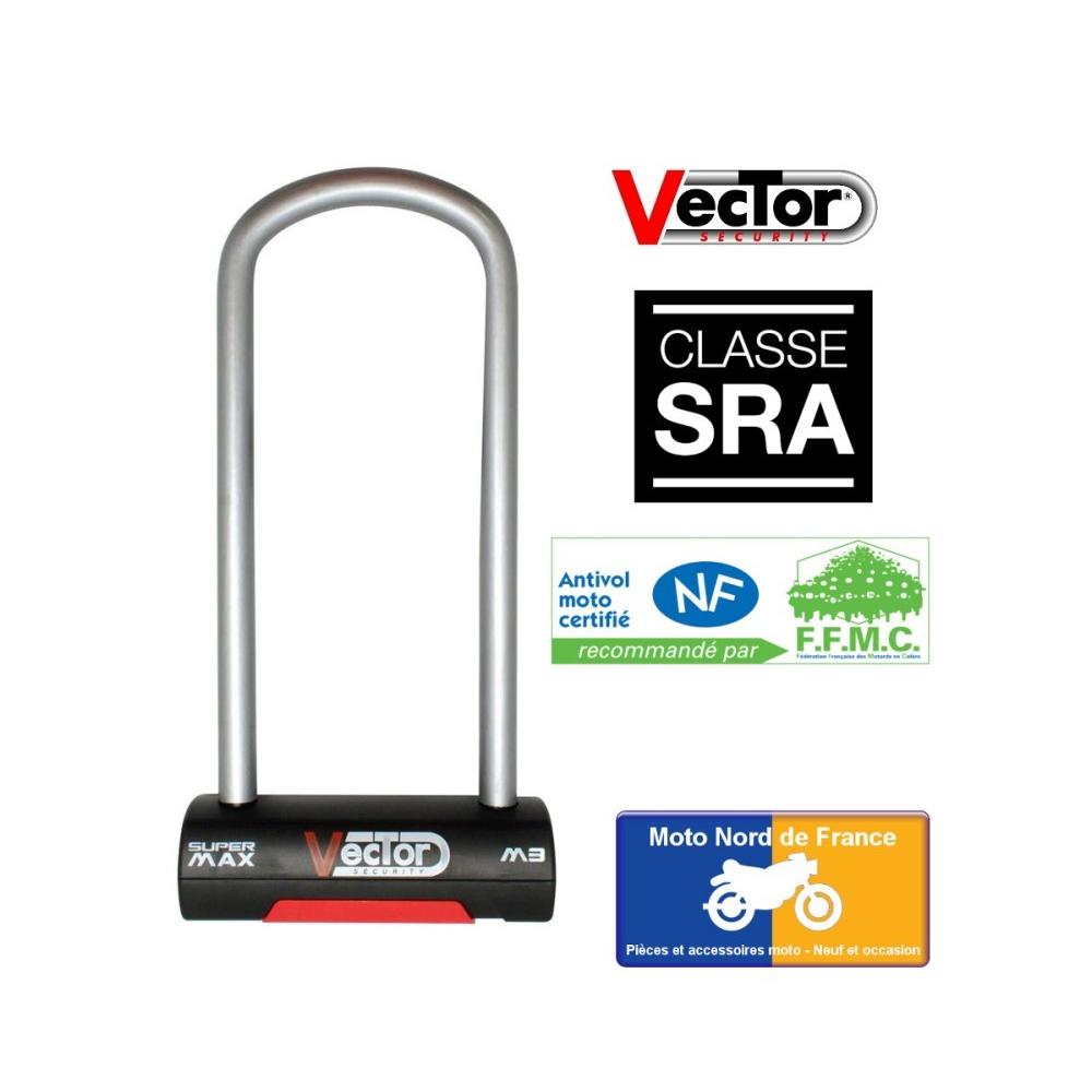 Antivol U VECTOR Super Max M3 - SRA - 105x270 mm intérieur