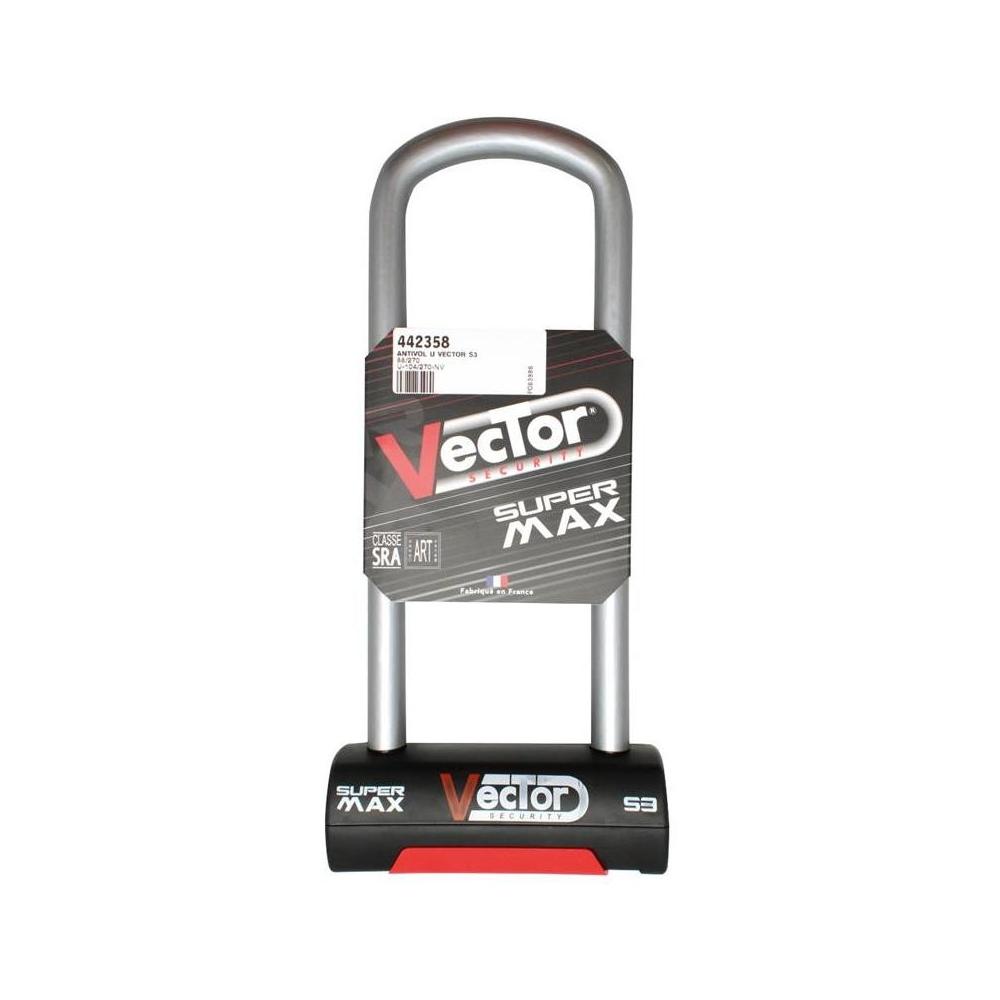 Antivol U VECTOR Super Max S3 - SRA - 85x270 mm intérieur