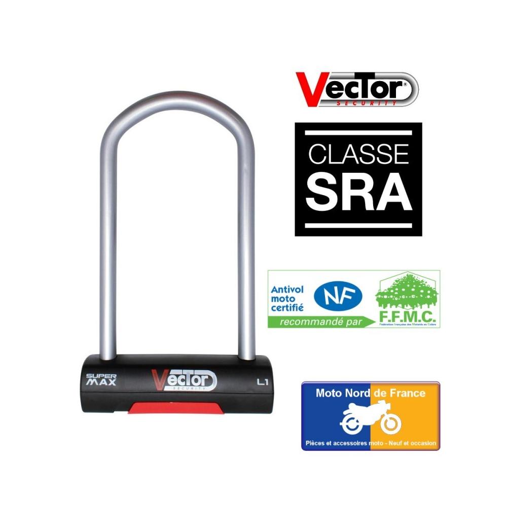 Antivol U VECTOR Super Max L1 - SRA - 125x250 mm intérieur
