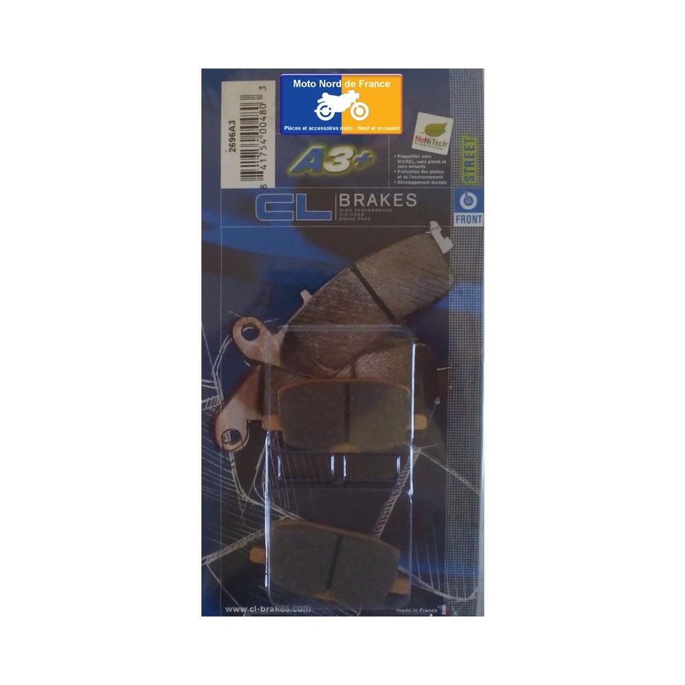 Plaquettes Carbone Lorraine A3+ de frein avant - Yamaha 80 TZR 1992-2008