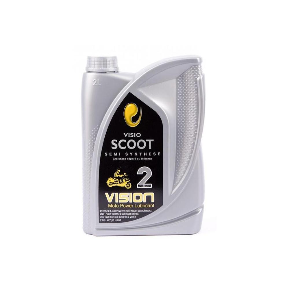 Huile moteur scooter 2 temps semi-synthèse 2 Litres