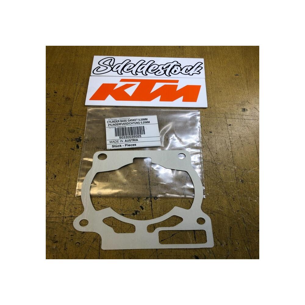 50330035025 JOINT EMBASE cylindre 0,25 MM KTM 125 exc supermoto sx sxs 200 exc