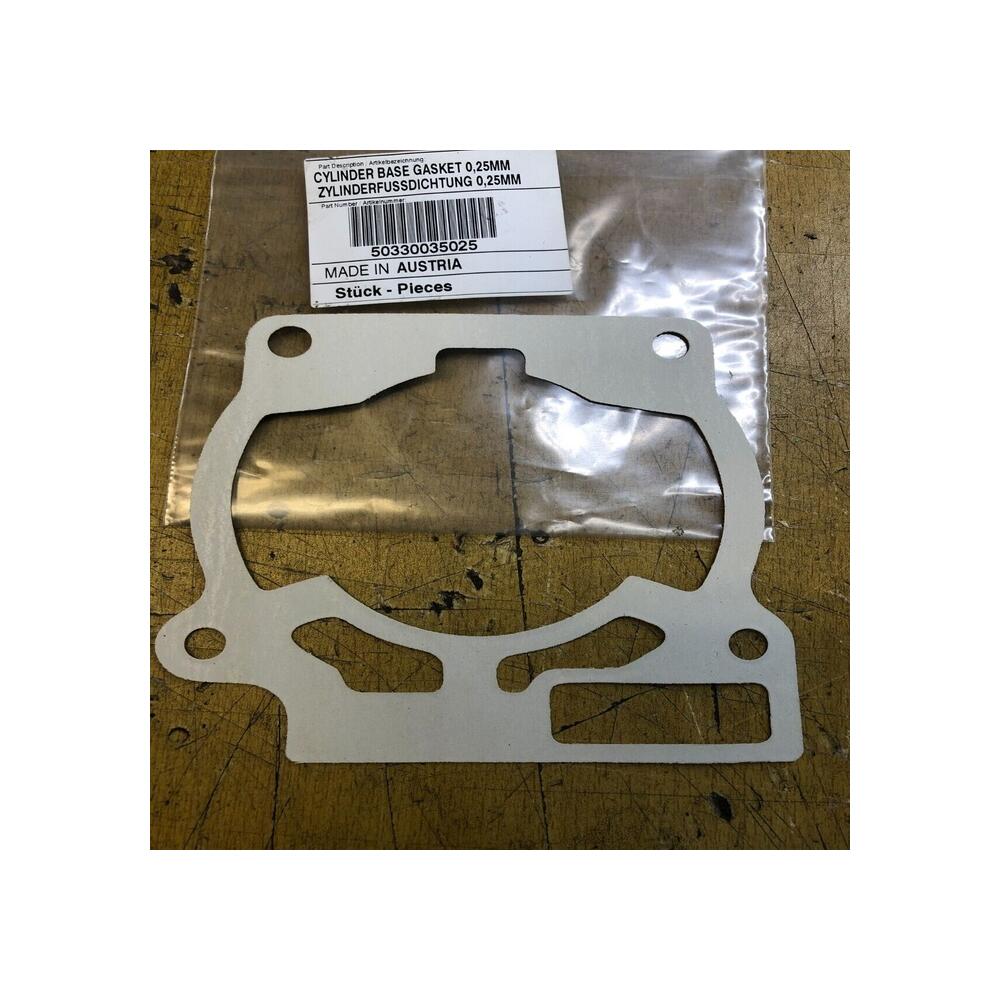 50330035025 JOINT EMBASE cylindre 0,25 MM KTM 125 exc supermoto sx sxs 200 exc