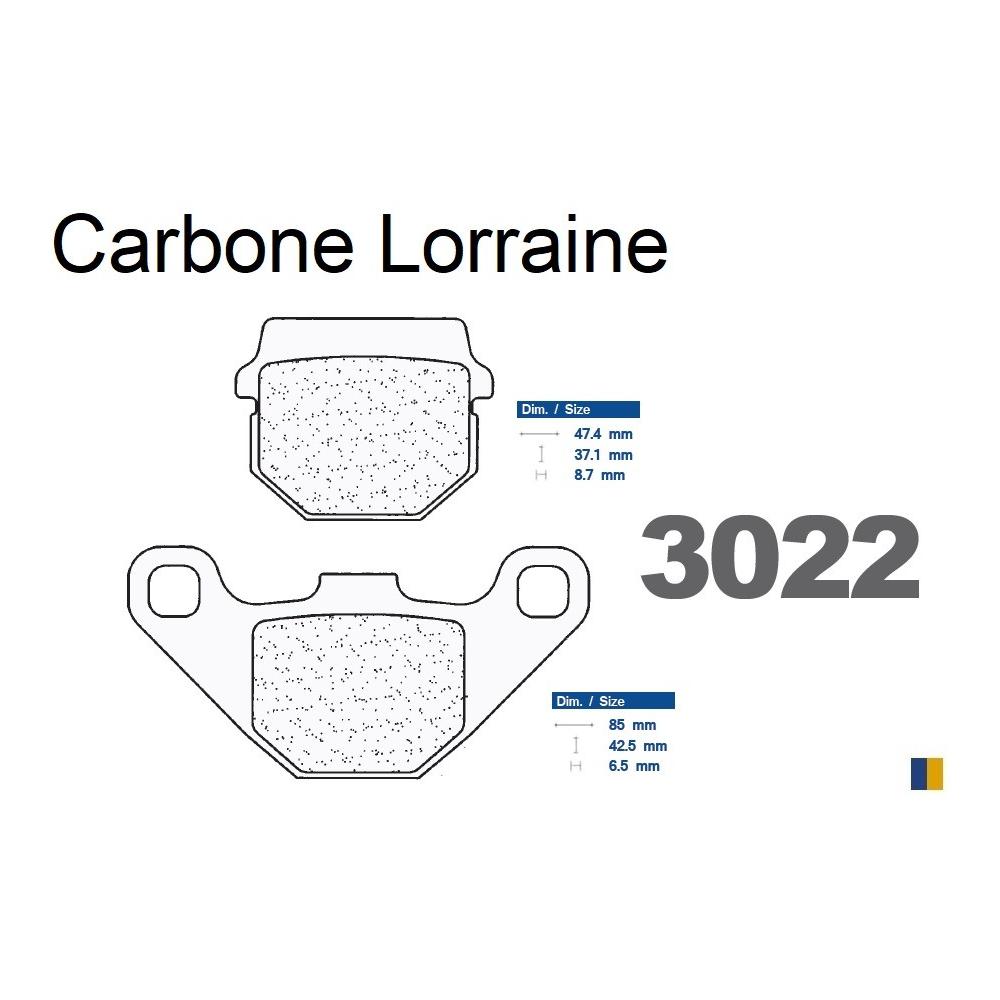 Plaquettes de frein Carbone Lorraine type 3022 SC