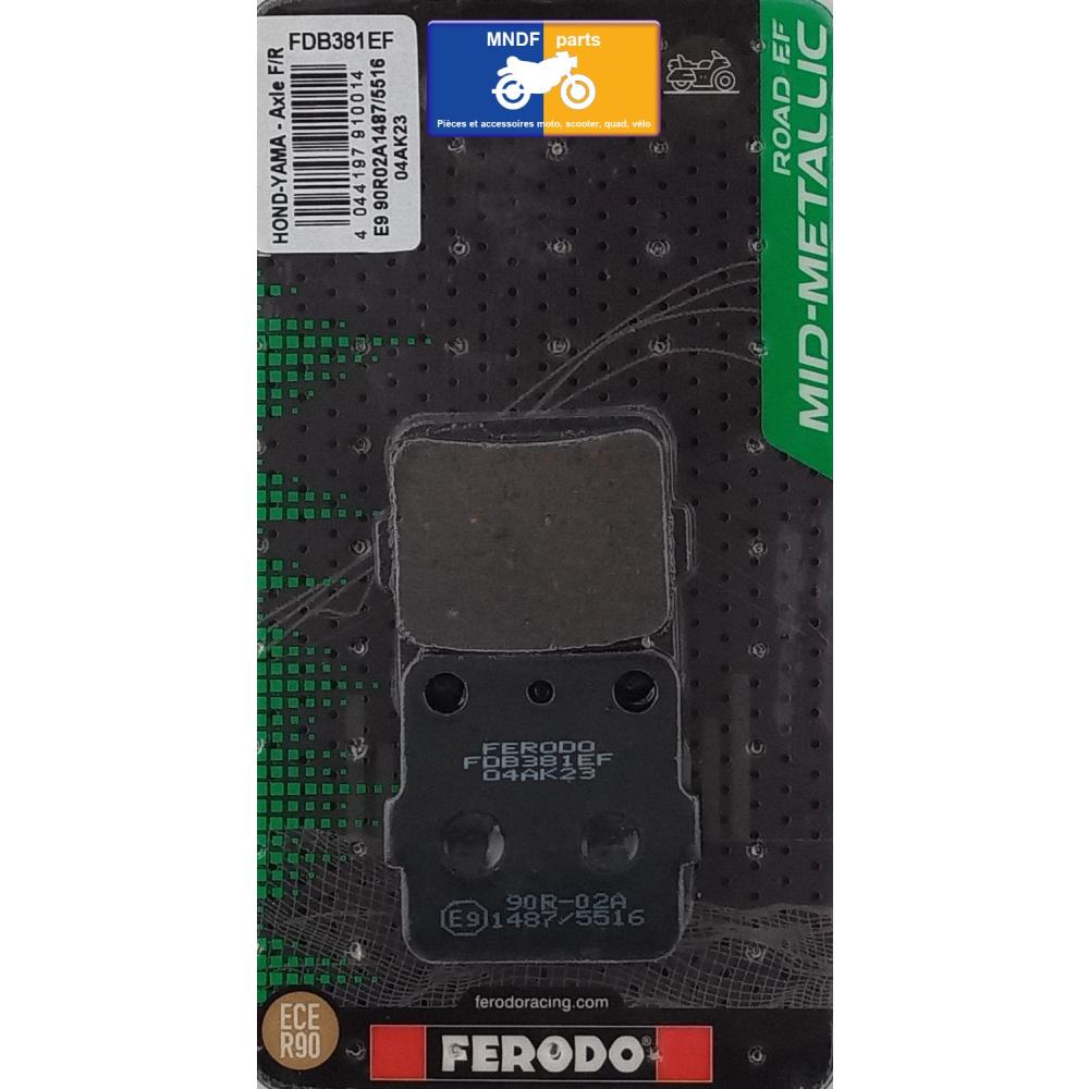 Plaquettes de frein Ferodo semi-métal type FDB381EF