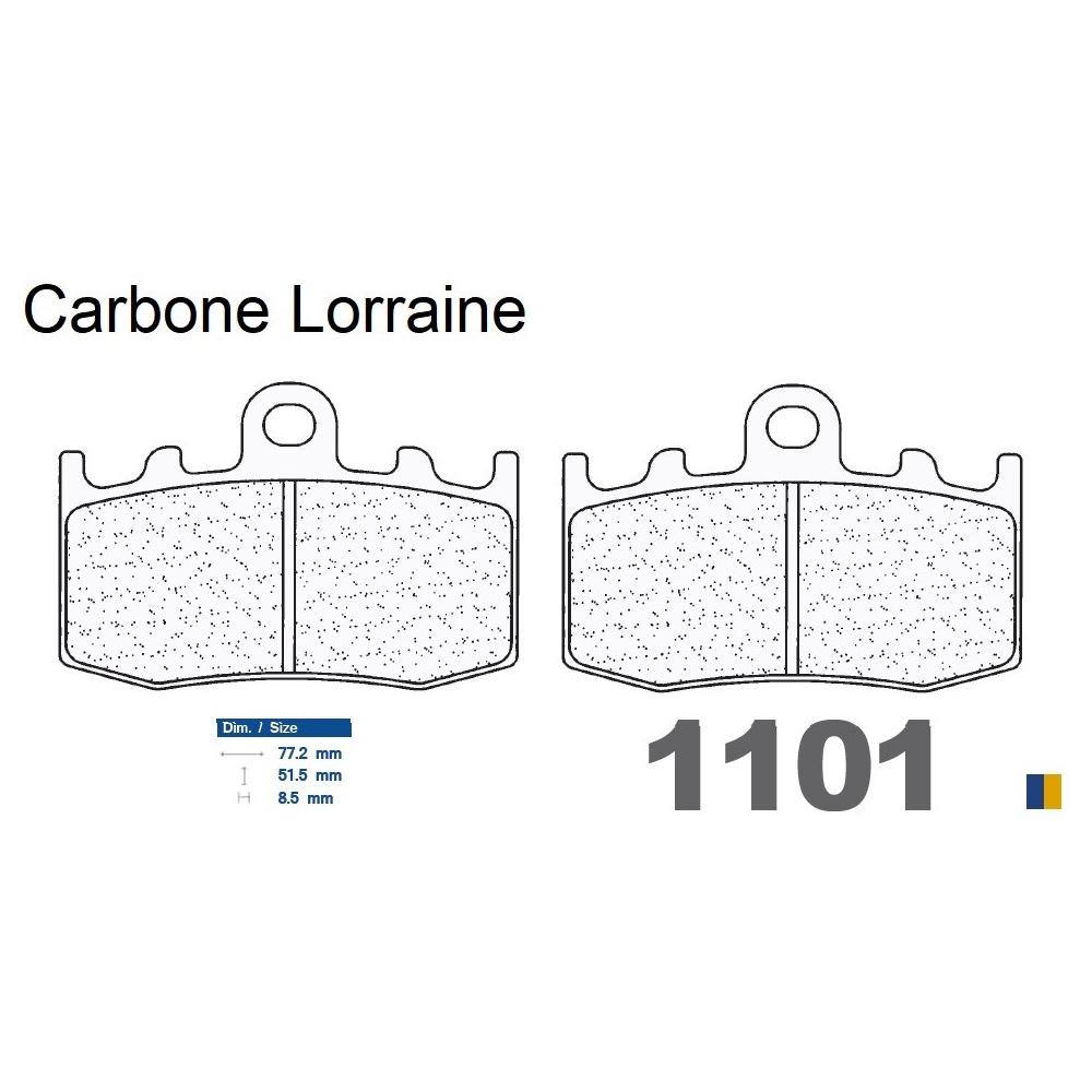 Plaquettes de frein Carbone Lorraine type 1101 XBK5