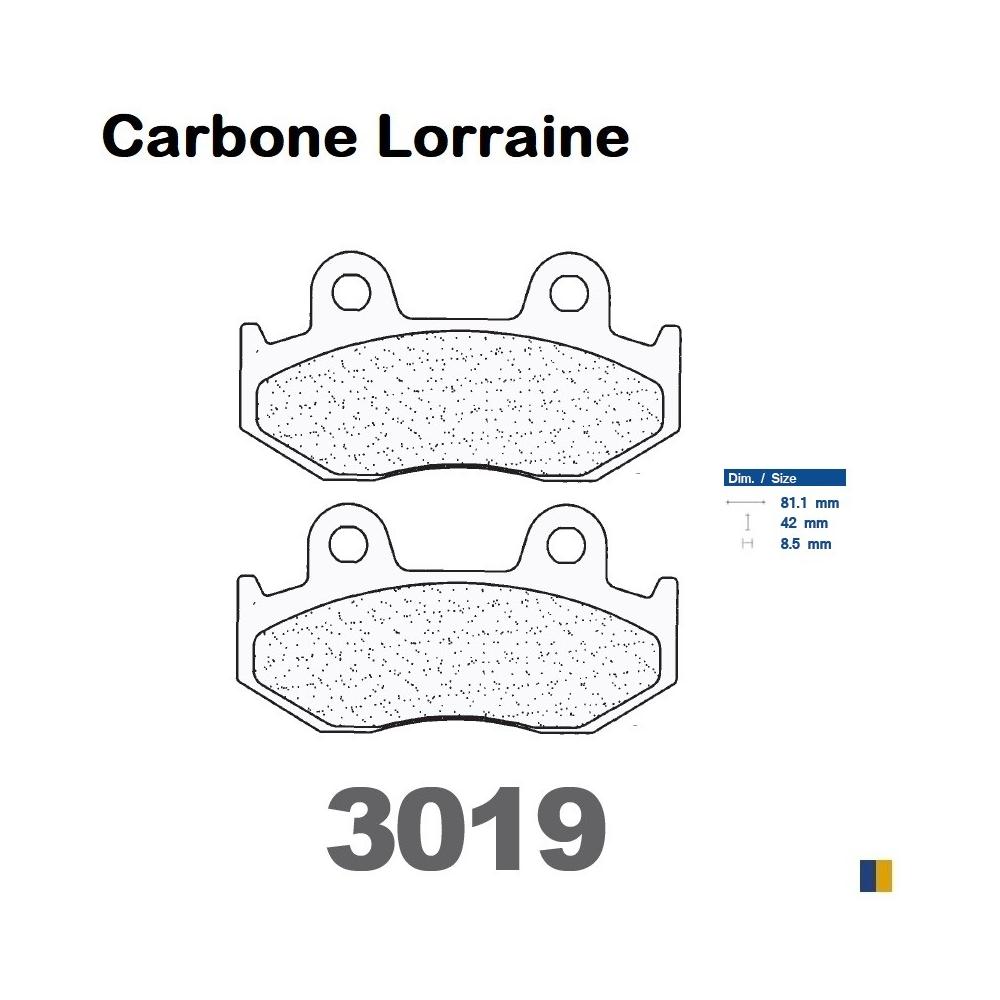 Plaquettes de frein Carbone Lorraine type 3019 MSC