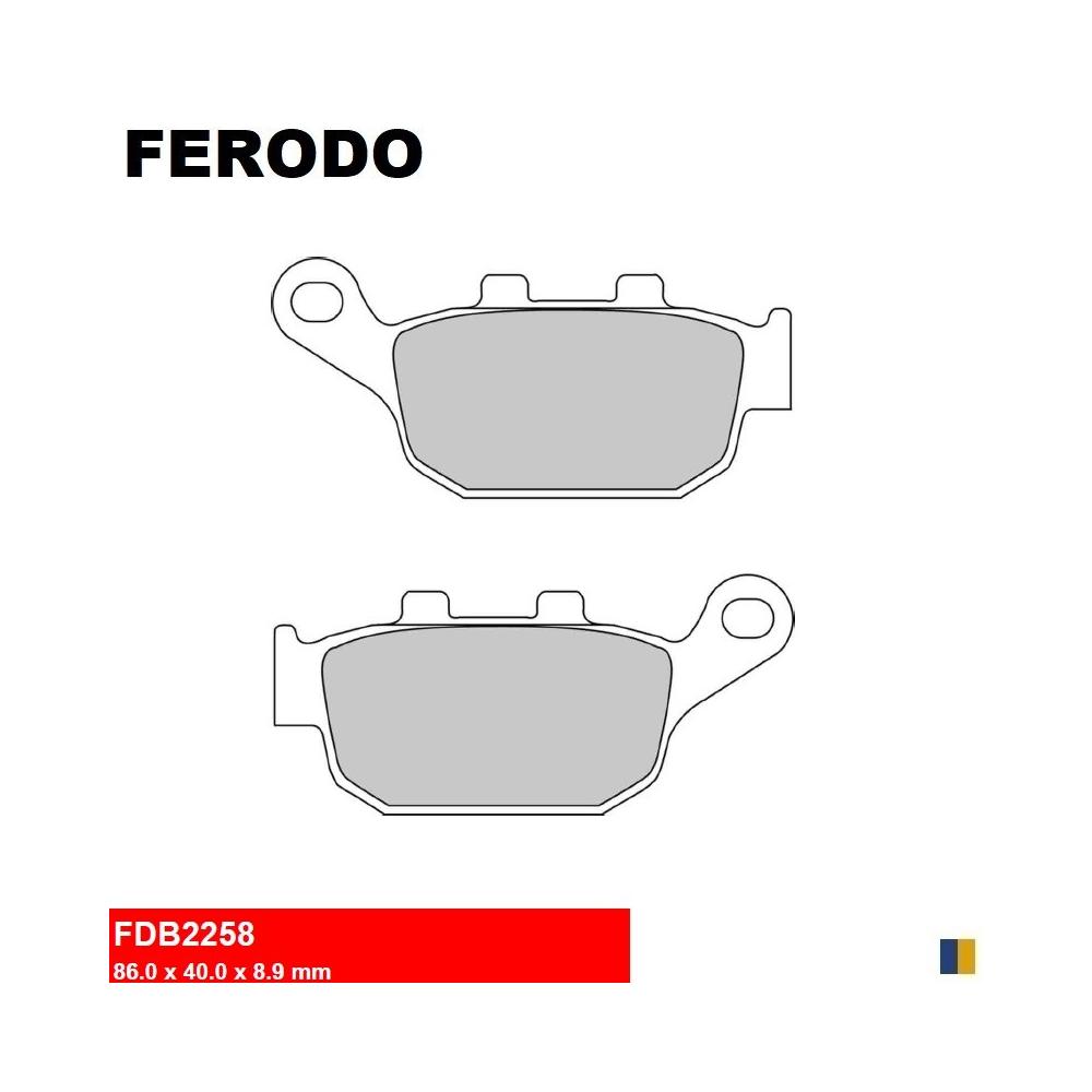 Plaquettes Ferodo de frein arrière - Honda NM4 750 Vultus ABS w/DCT 2015-2018