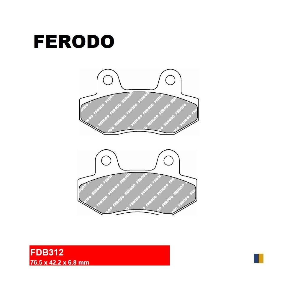 Plaquettes Ferodo de frein arrière - Hyosung 650 GT P 2016