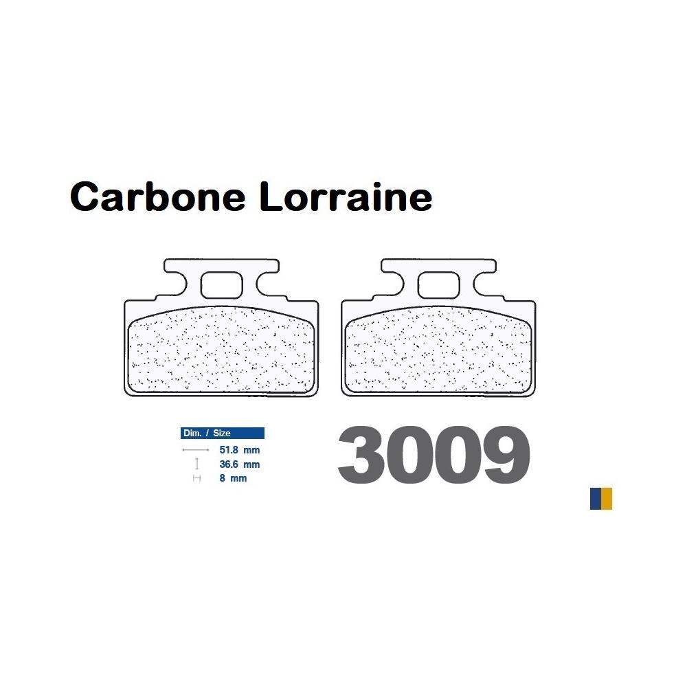 Plaquettes de frein Carbone Lorraine type 3009 SC