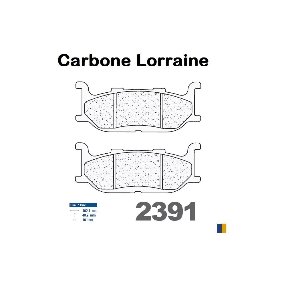 Plaquettes de frein Carbone Lorraine type 2391 A3+