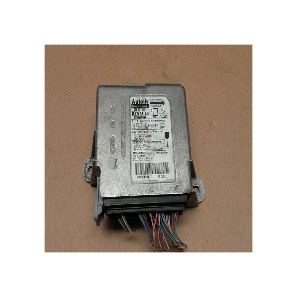 603 04 75 00 / 8200280994 boitier calculateur airbag RENAULT MEGANE II