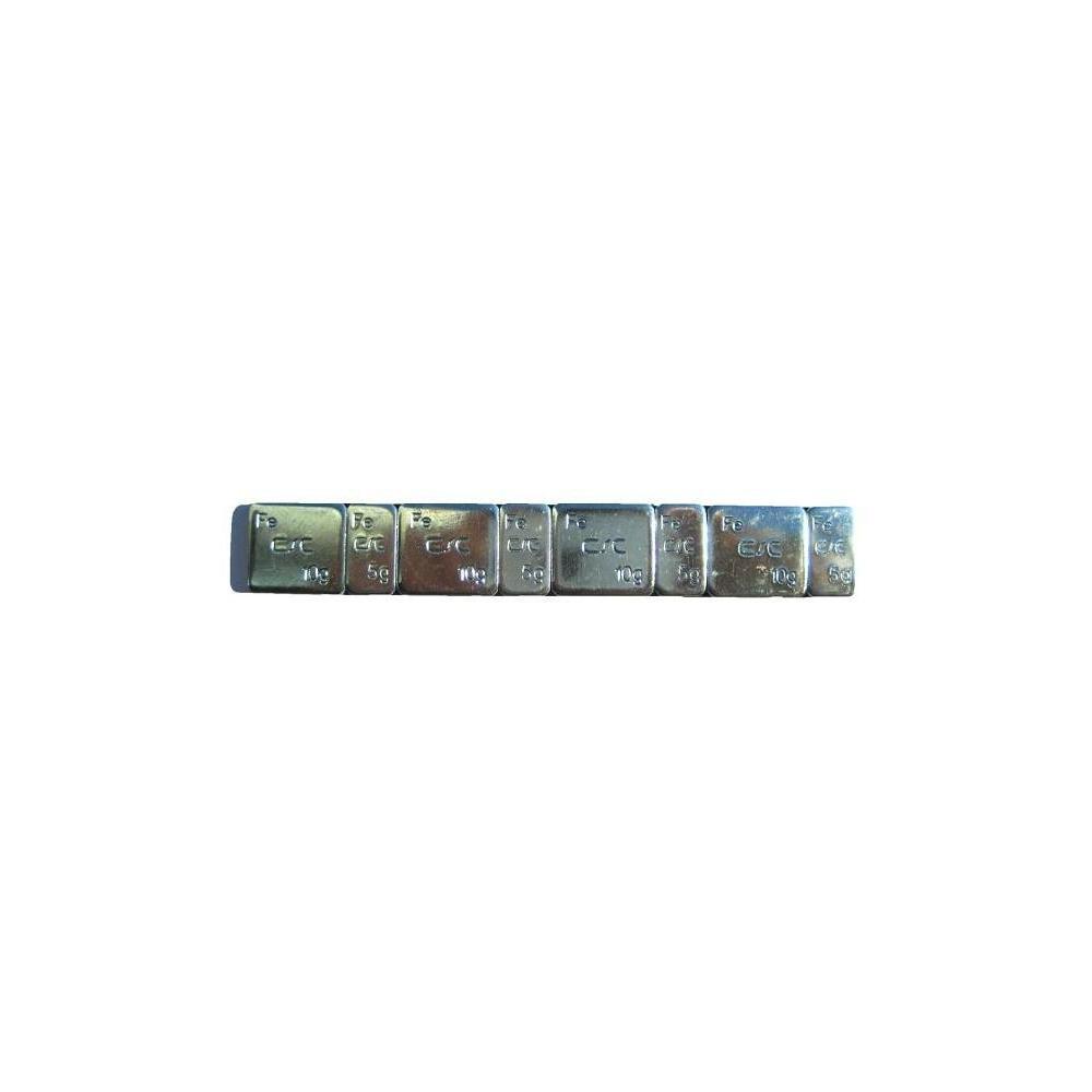 Masse d'équilibrage à coller chromée