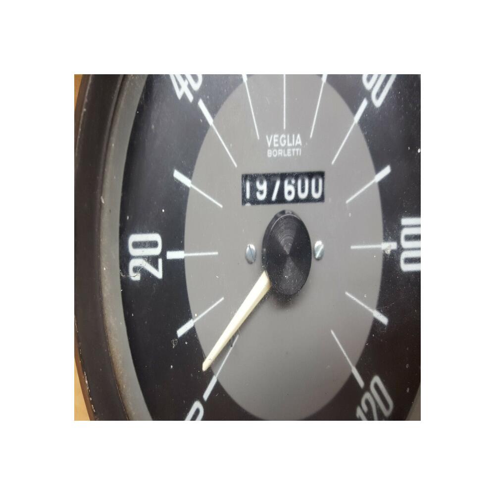 ANCIEN COMPTEUR VEGLIA BORLETTI 120 Km/h  diametre 15 cm