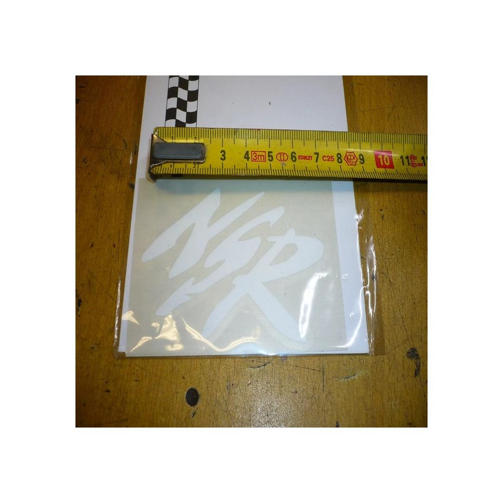 autocollant honda 50 125 NSR blanc 5,5cm x 8,5cm  DESIGN BY MERYT