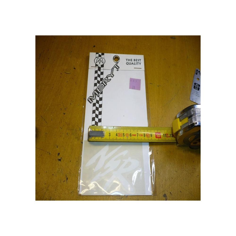 autocollant honda 50 125 NSR blanc 5,5cm x 8,5cm  DESIGN BY MERYT