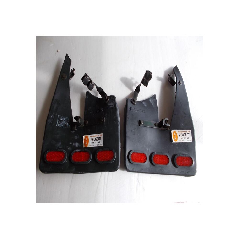 Bavettes ARRIERE R-B  avec catadioptres Garde Boue Protection Peugeot 205 GTI