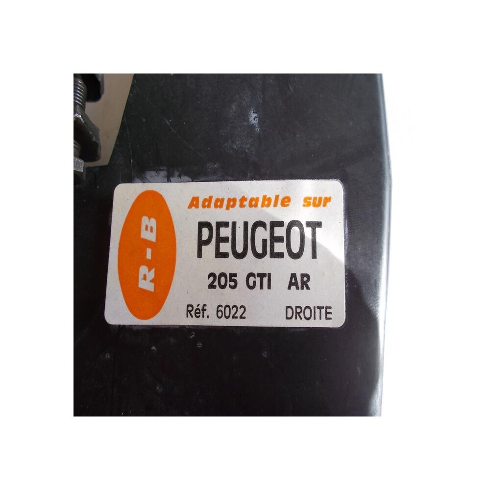 Bavettes ARRIERE R-B  avec catadioptres Garde Boue Protection Peugeot 205 GTI