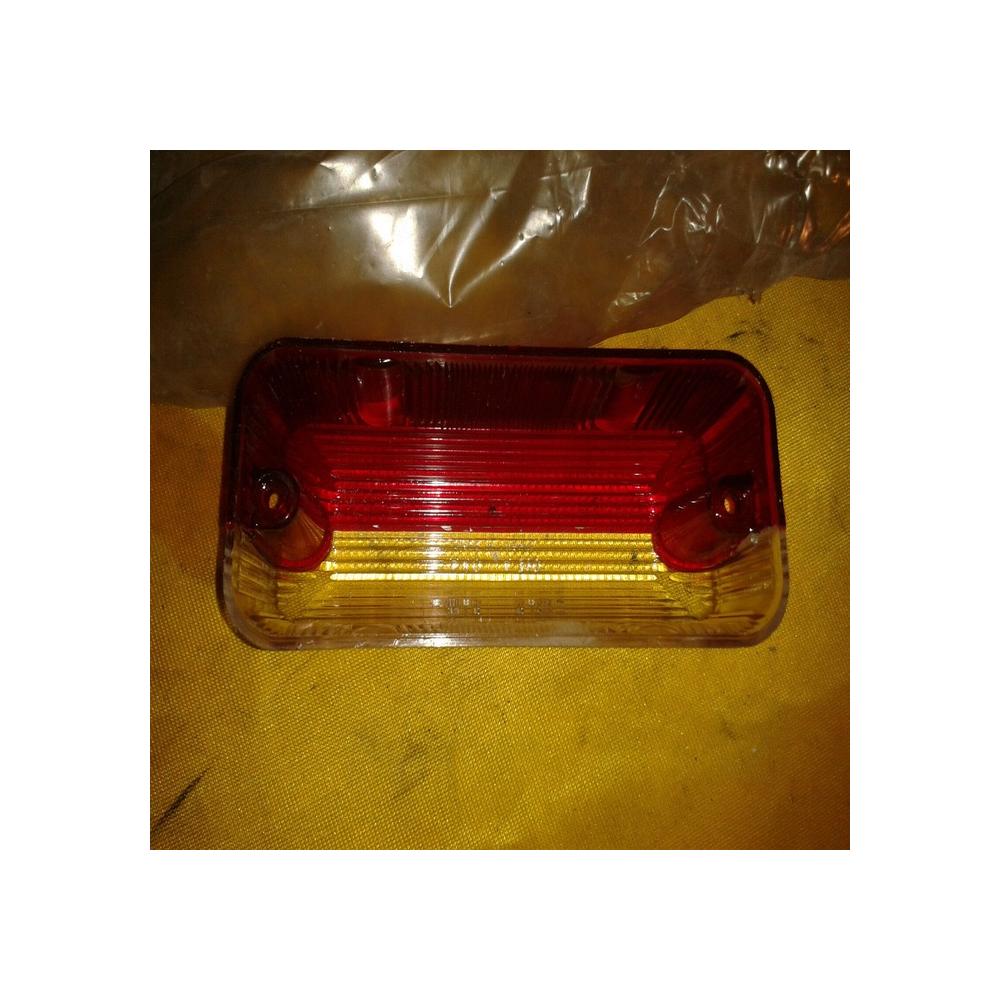 Cabochon feu gabarit bicolore rouge/cristal AXO A310 NEUF (SAVIEM, BERLIET...)