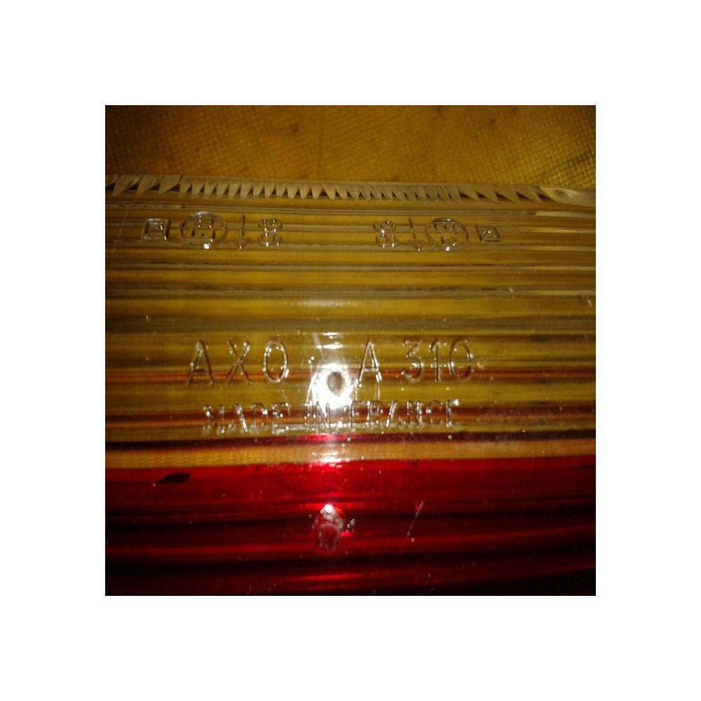 Cabochon feu gabarit bicolore rouge/cristal AXO A310 NEUF (SAVIEM, BERLIET...)