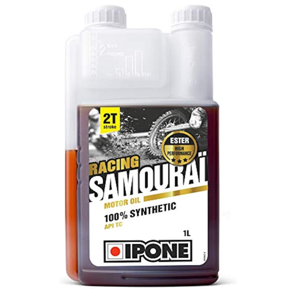 Huile moteur 2T Ipone Samouraï Fraise 100% synthèse 1L