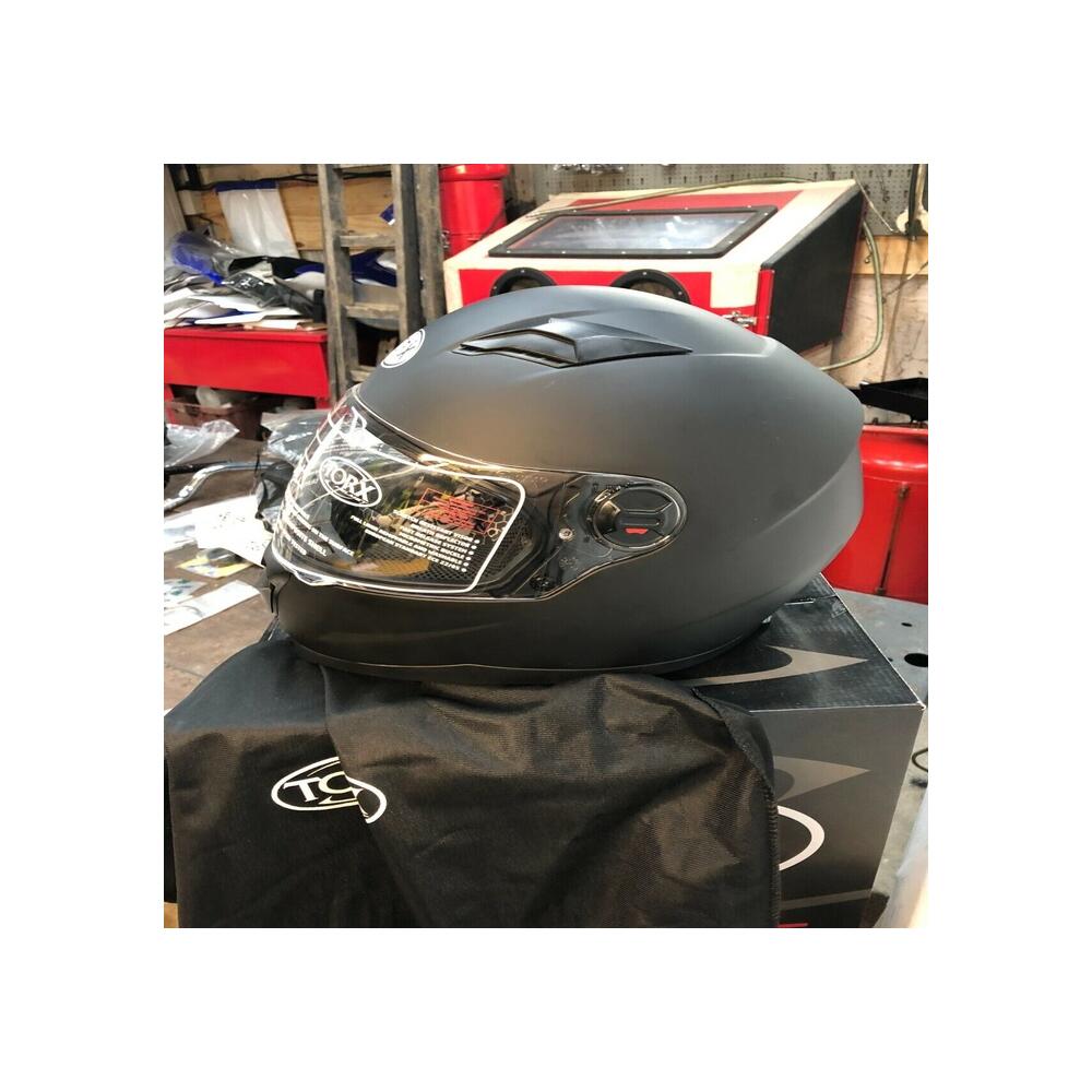 Casque homme femme torx clint Noir Mat  taille s 55/56 neuf Ecran pare soleil