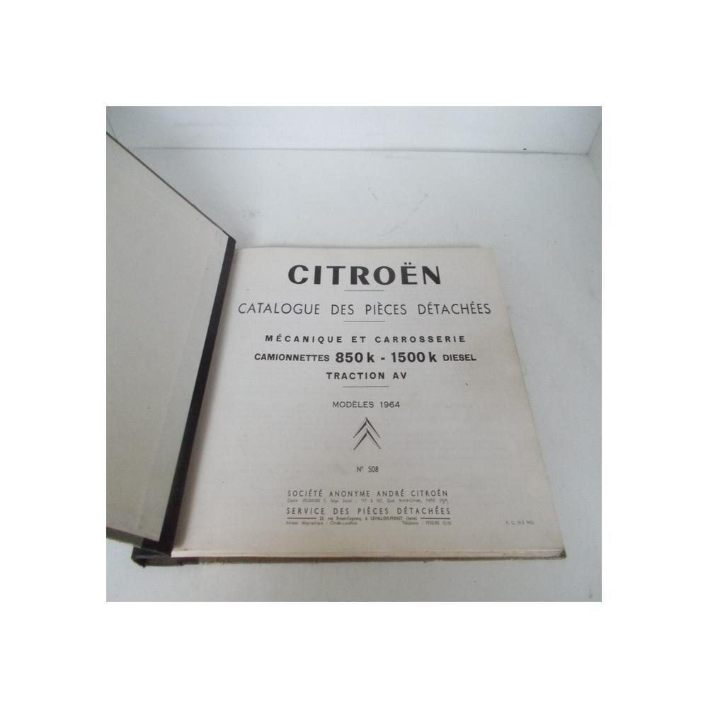 CATALOGUE PIECES DETACHEES CITROEN CAMIONNETTE 850 1500 DIESEL tube HY