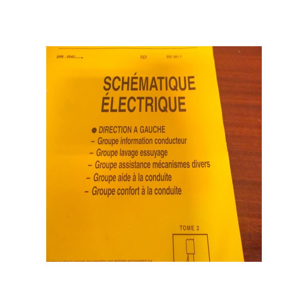 Citroën SAXO DOCUMENTATION SCHEMA ELECTRIQUE BRE 0861 F TOME 2