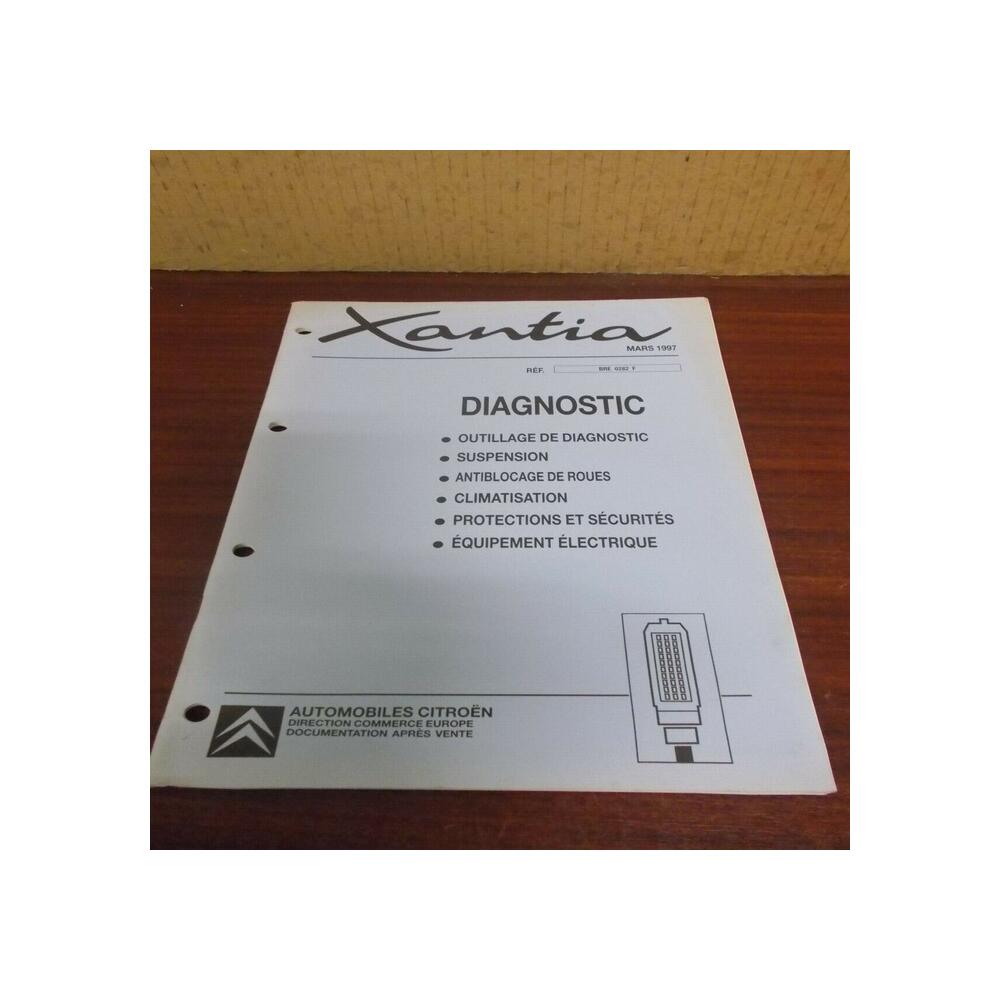 Citroën XANTIA DOCUMENTATION DIAGNOSTIQUE SUSPENSION ABS CLIM ELECT BRE 0282 F