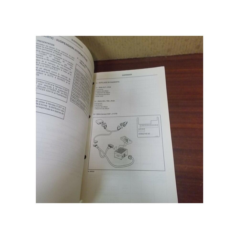 Citroën XANTIA DOCUMENTATION DIAGNOSTIQUE SUSPENSION ABS CLIM ELECT BRE 0282 F