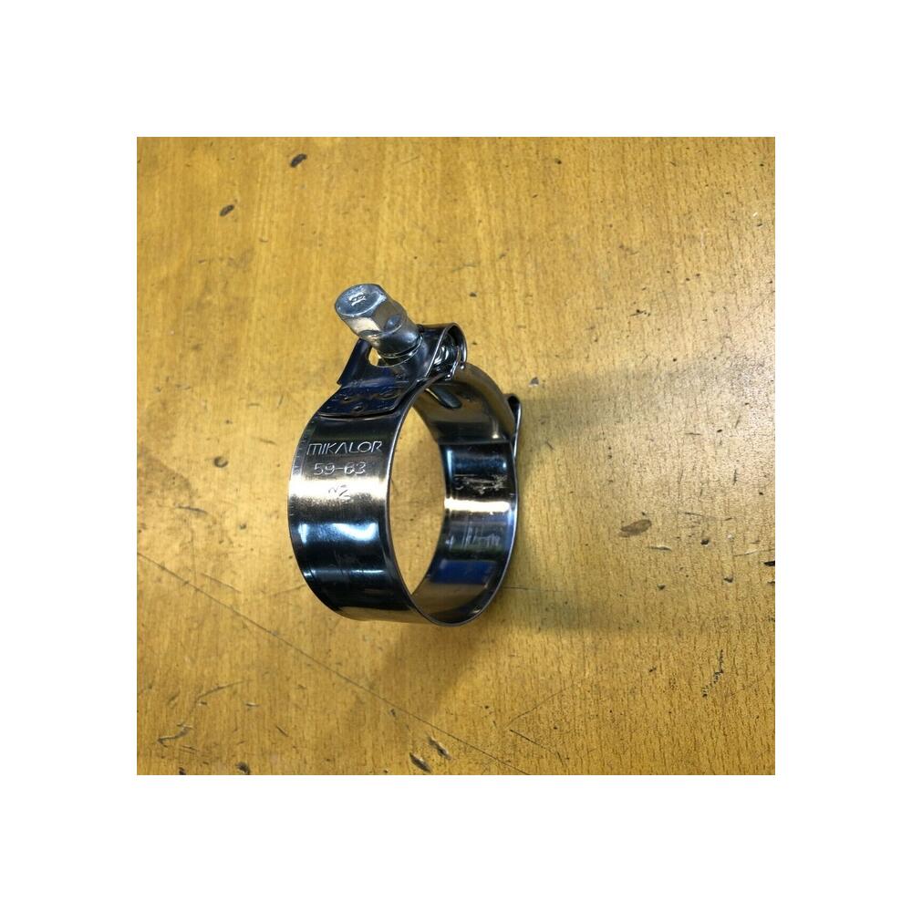 Collier échappement acier inoxydable mikalor w2 59-63  mm moto quad scooter