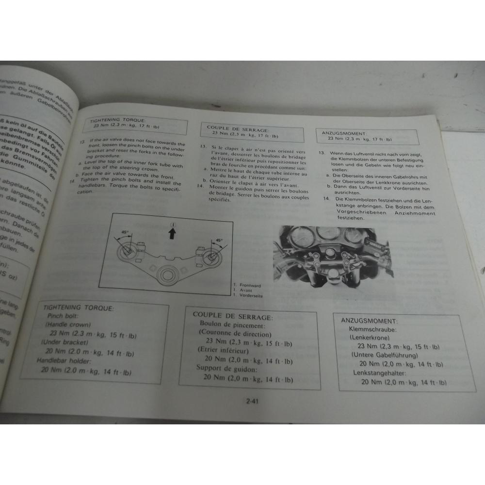 manuel d'atelier YAMAHA RDLC 250 350 1983 